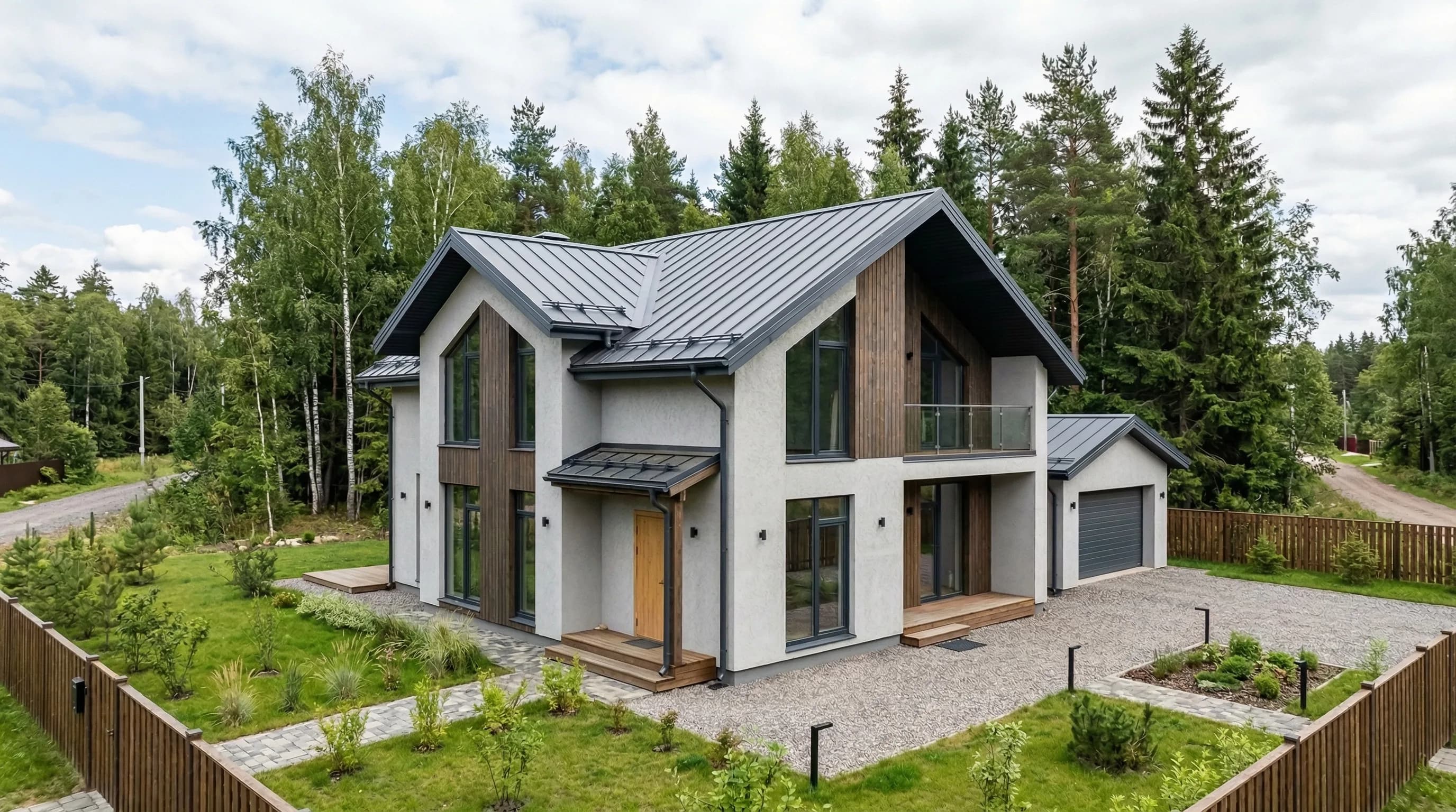 Modern frame house