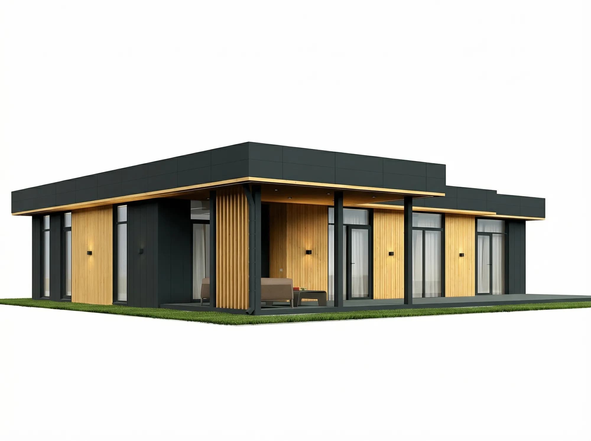 Flat-Roof House Project, 175 m²