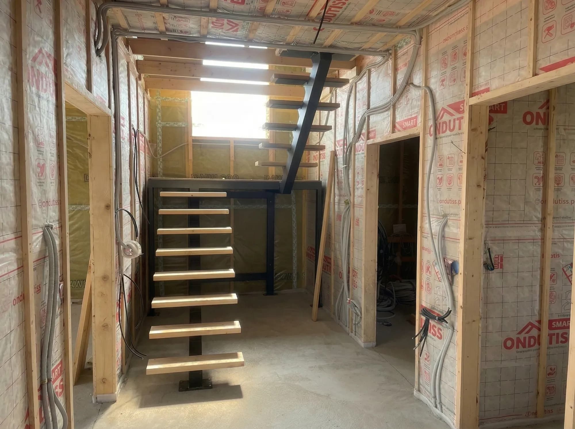 Two-story frame house with panoramic glazing 2