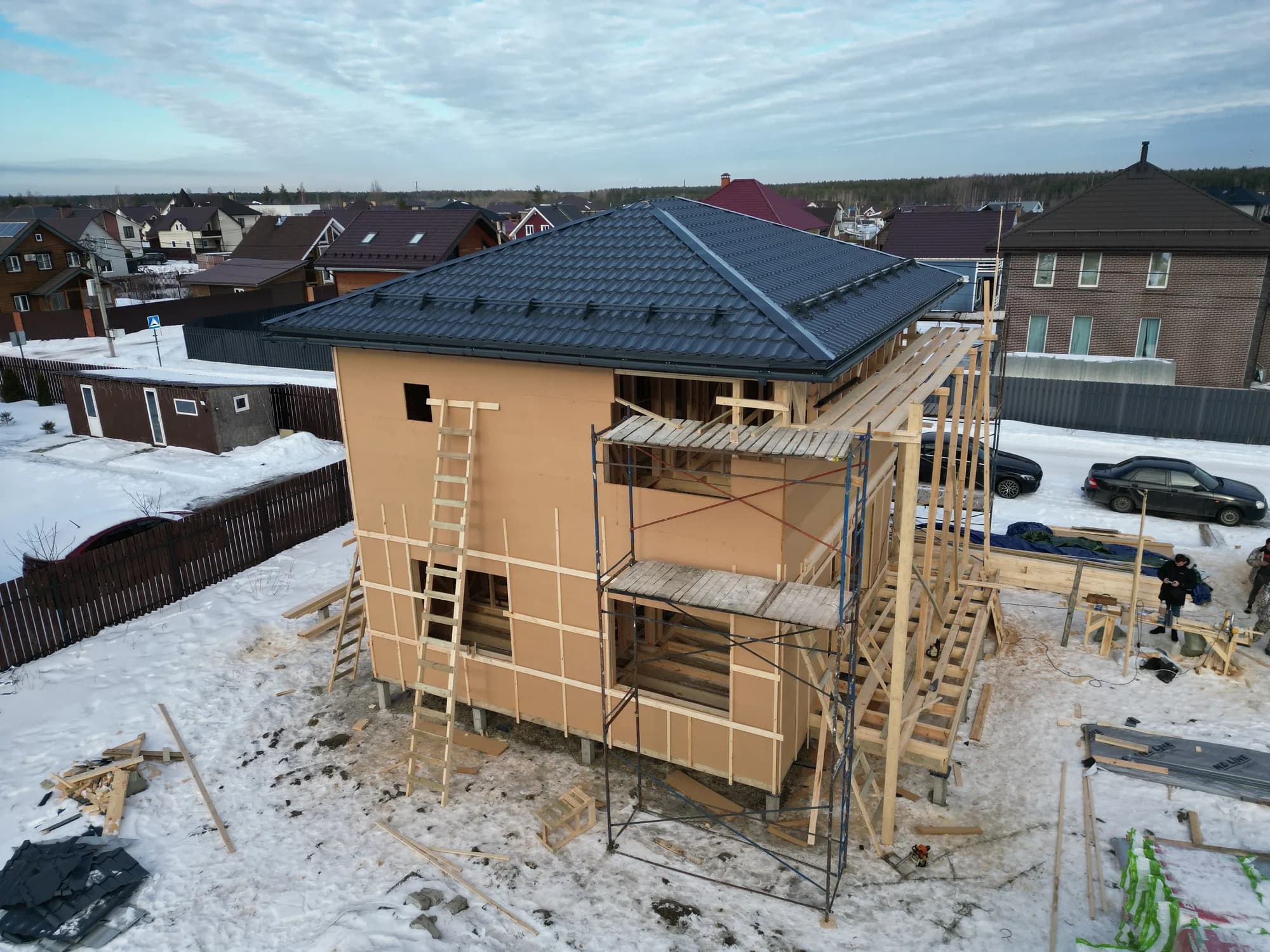 Двухэтажный дом в скандинавском стиле. 6