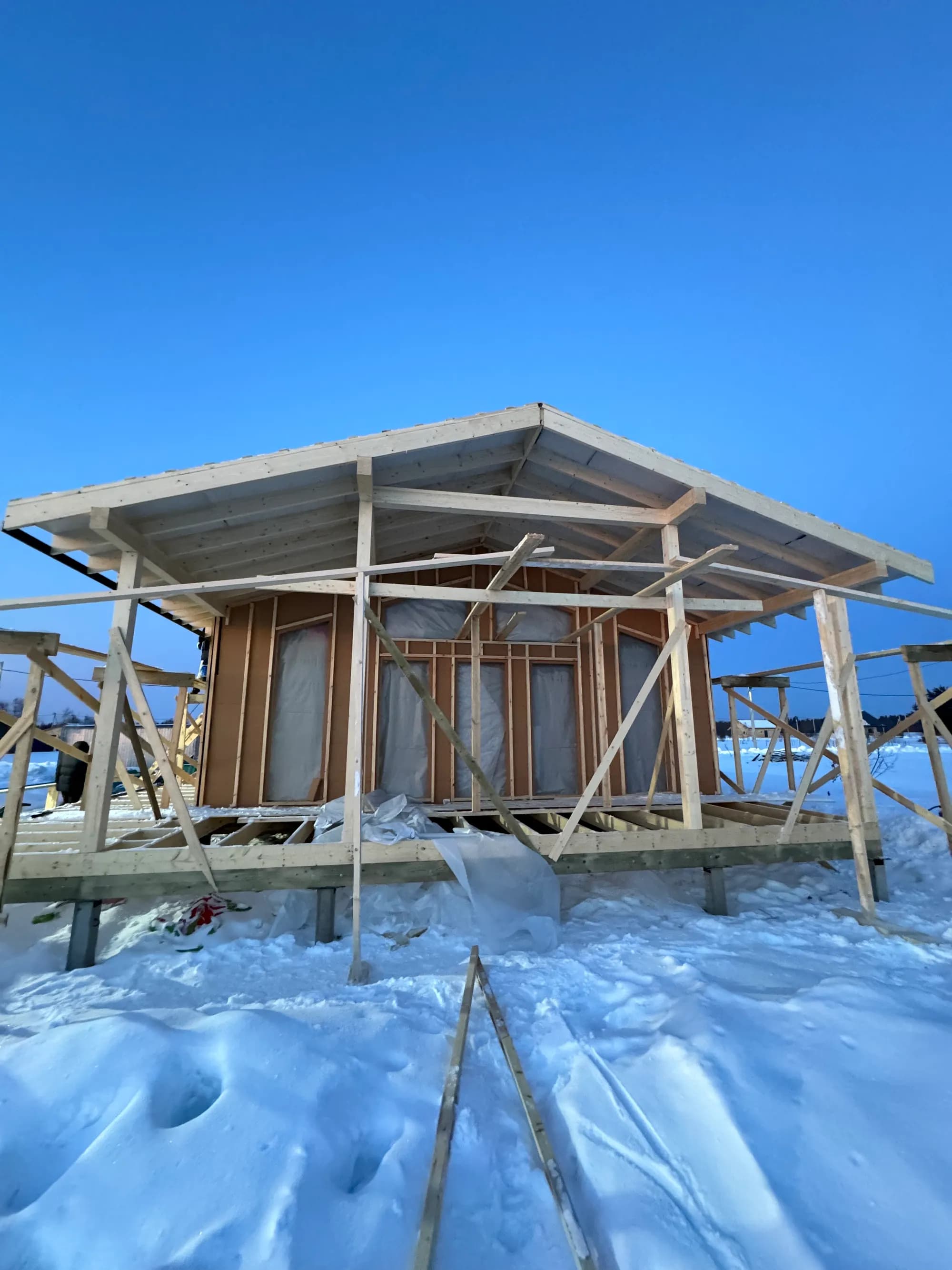 Одноэтажный каркасный дом в п. "Голубые Озёра" 6