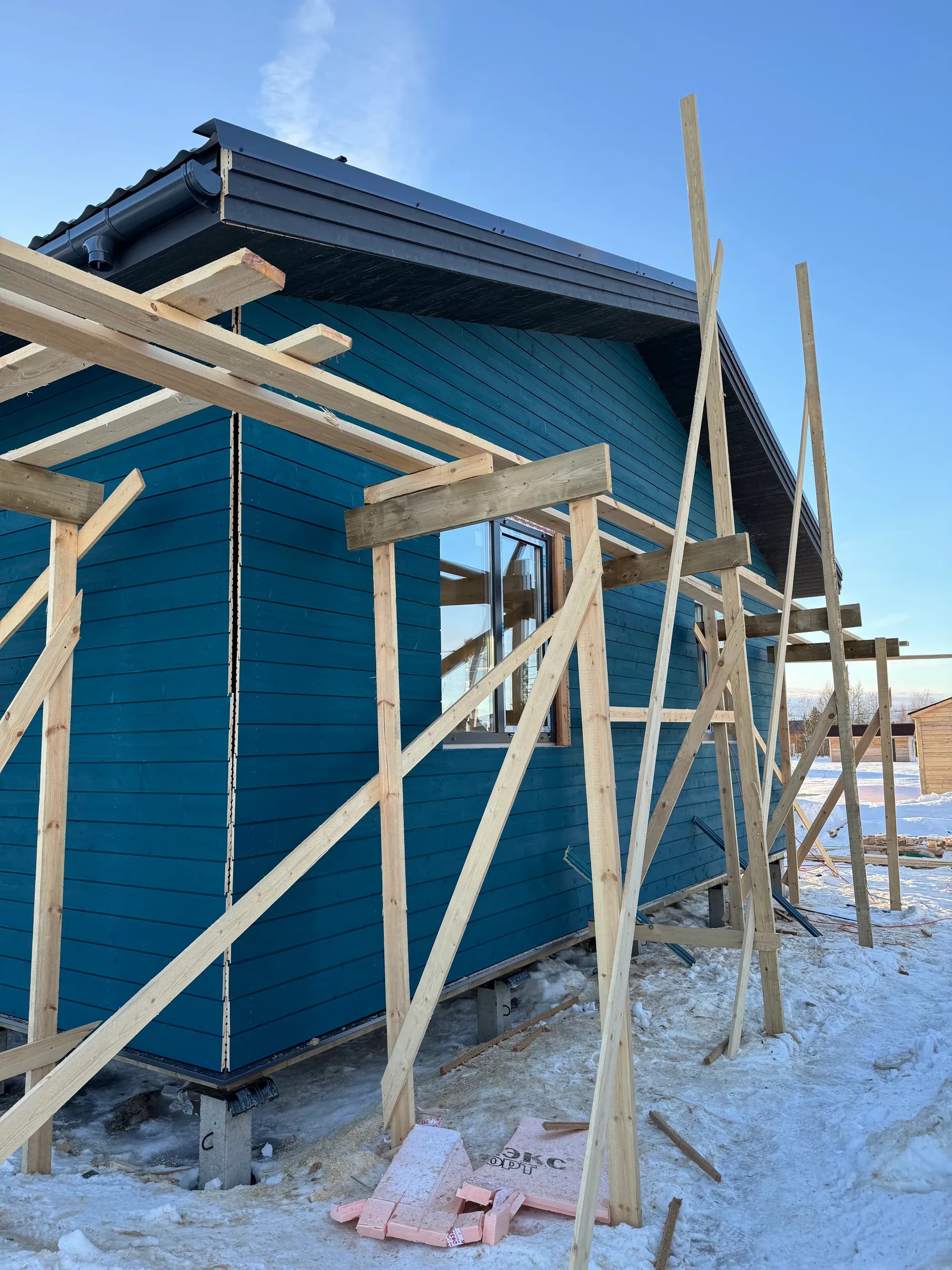 Одноэтажный каркасный дом в п. "Голубые Озёра" 7