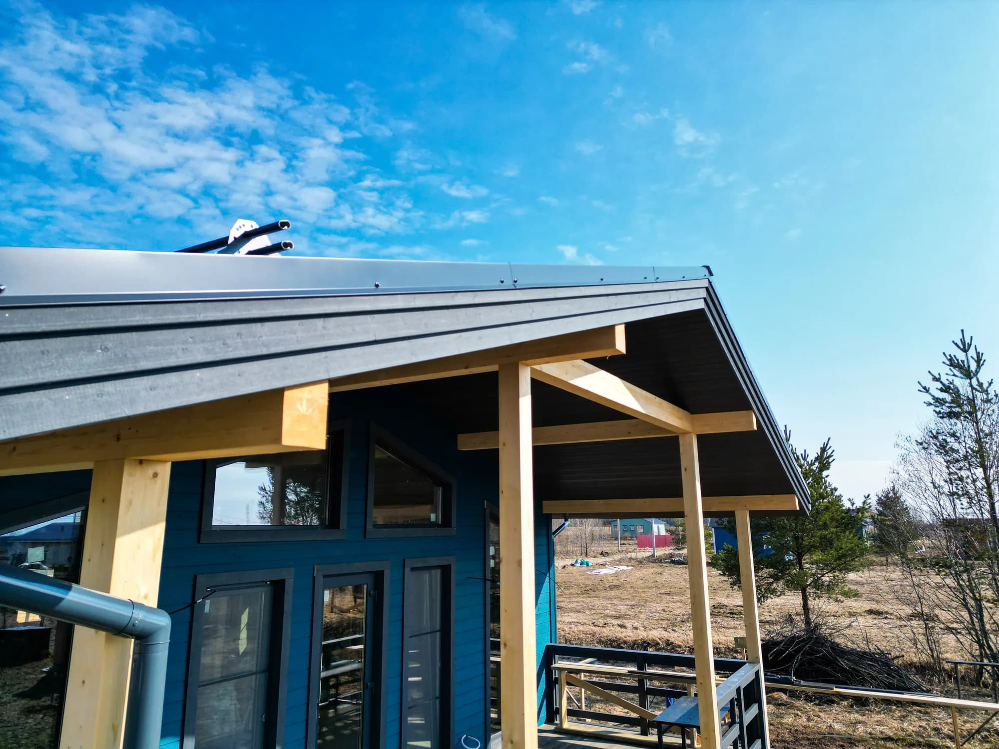 Одноэтажный каркасный дом в п. "Голубые Озёра" 8