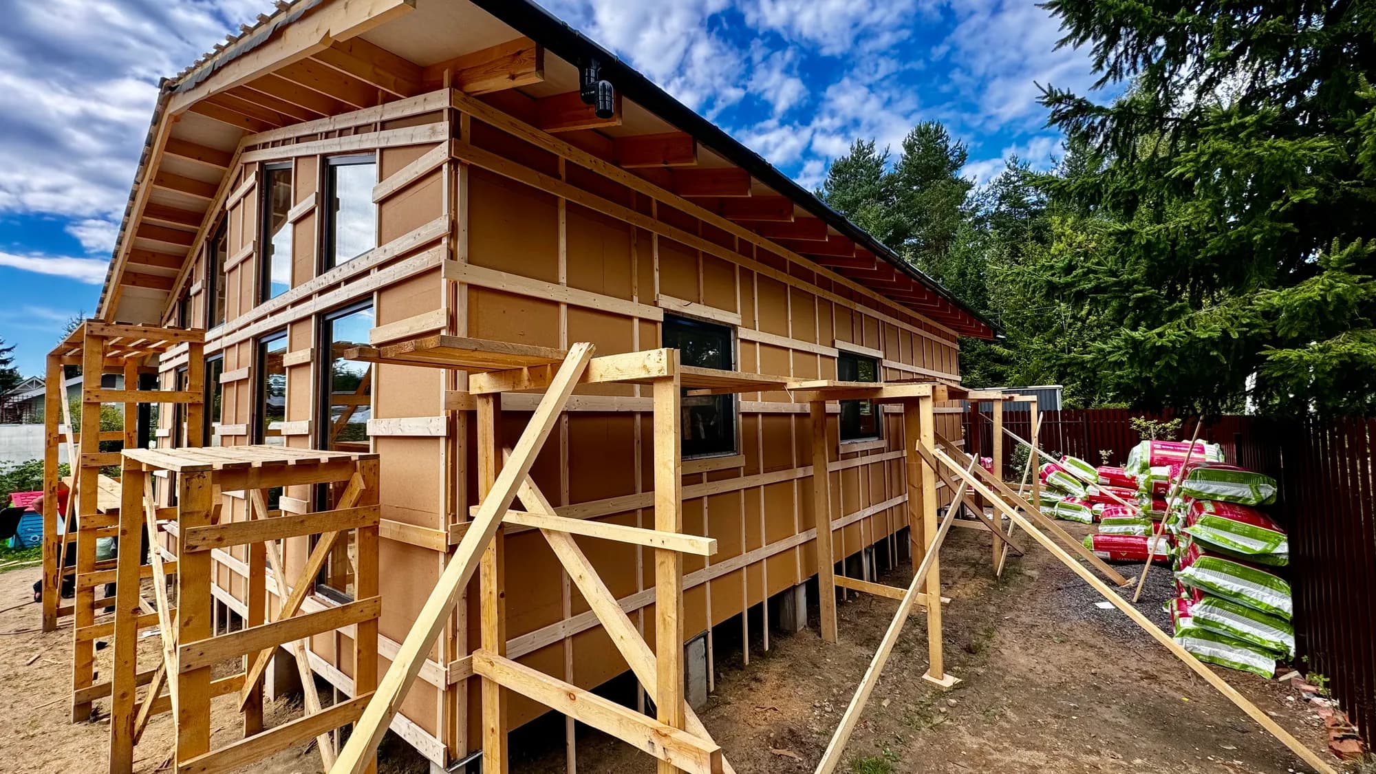 Timber-Frame House, 93 m², Roshchino 8