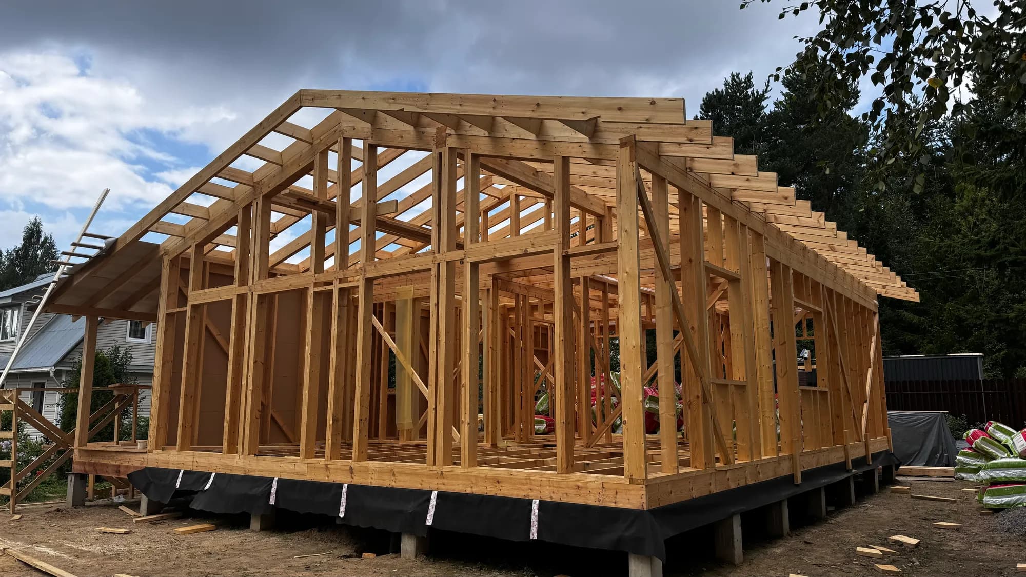 Timber-Frame House, 93 m², Roshchino 9