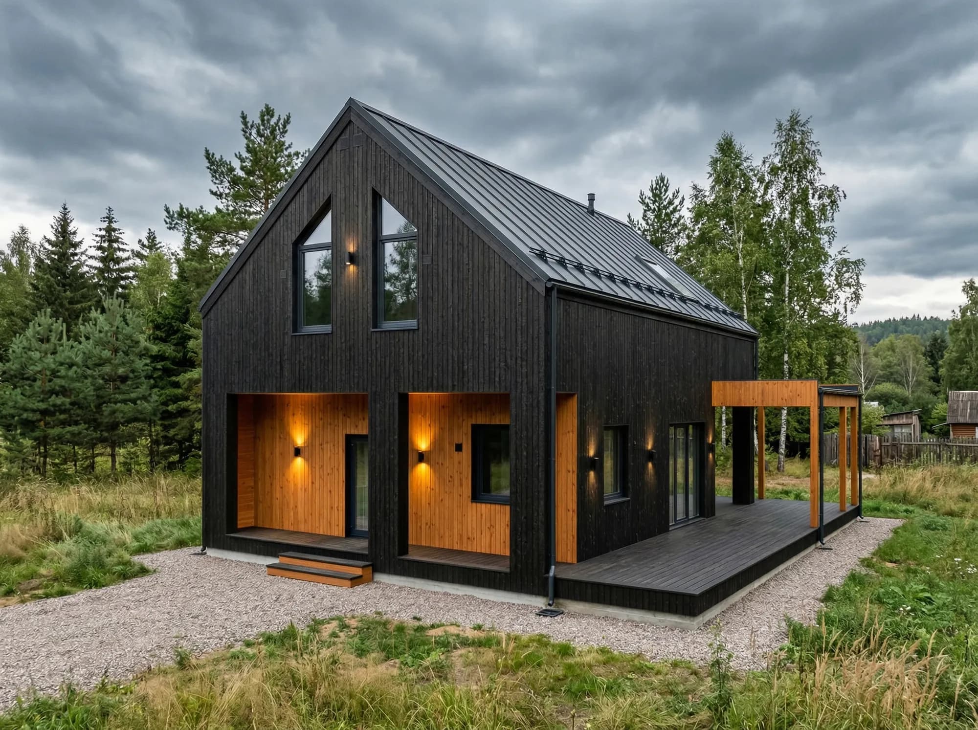 Timber-frame house in Toksovo