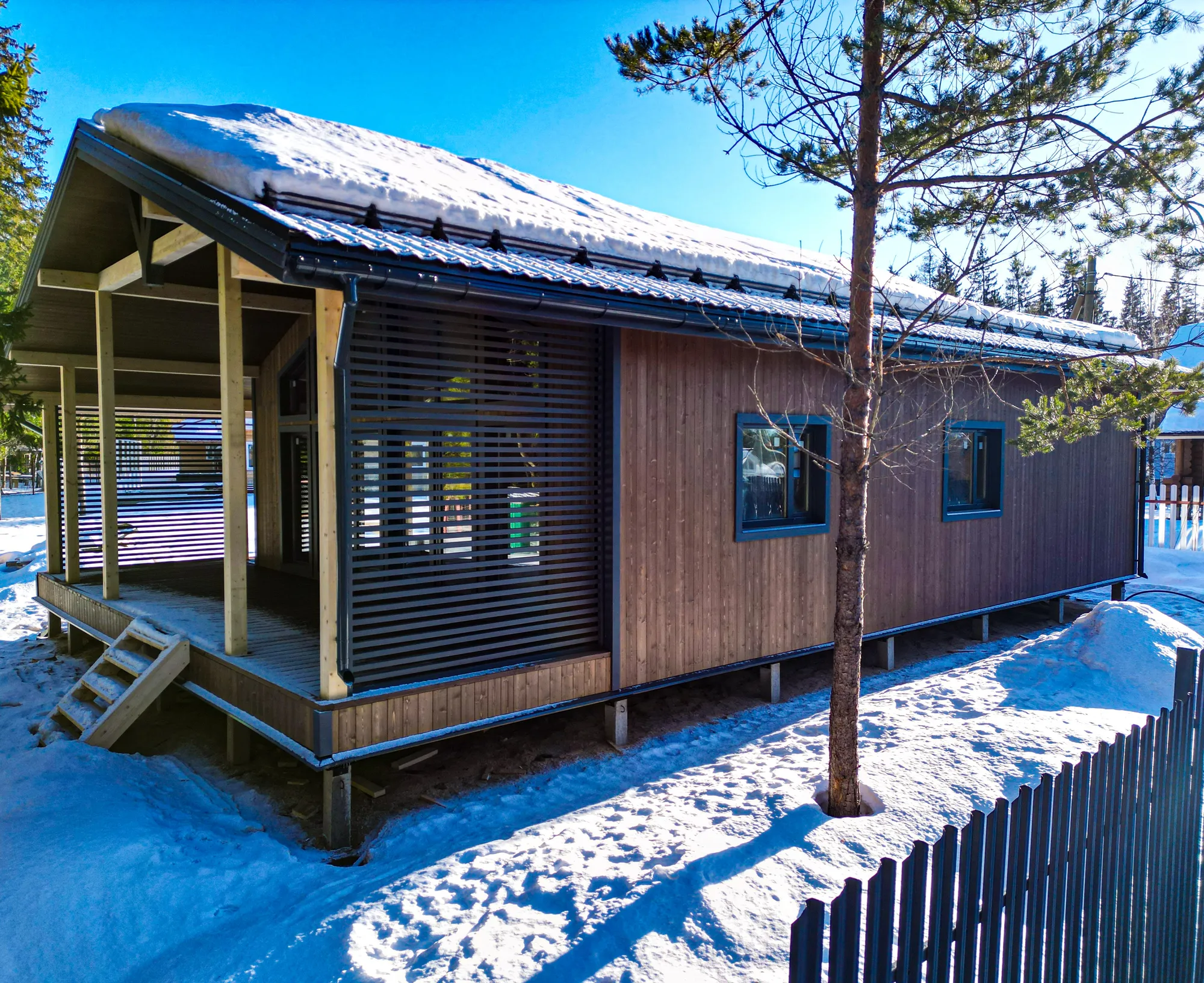 Каркасный дом 96 м² в КП «Рощинский хутор», Лебяжье 9